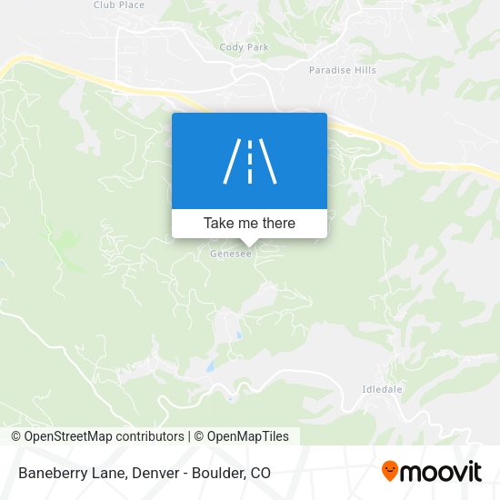 Baneberry Lane map