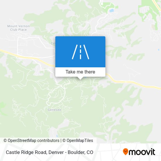 Castle Ridge Road map