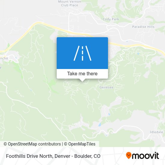 Foothills Drive North map