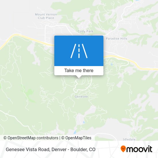 Genesee Vista Road map