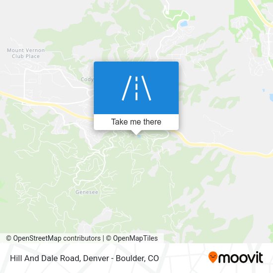 Hill And Dale Road map