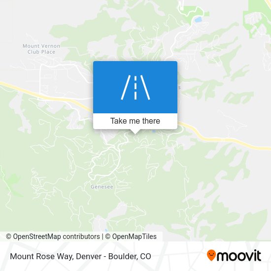 Mount Rose Way map