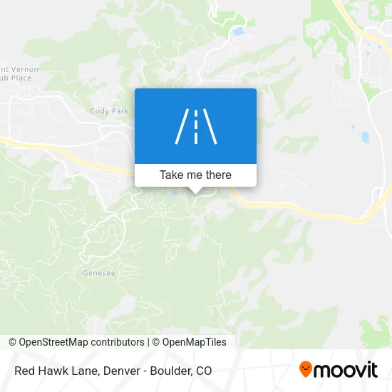 Red Hawk Lane map