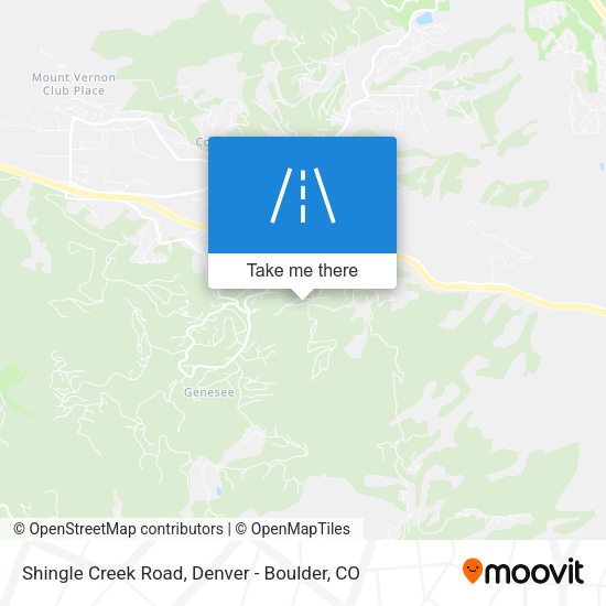 Shingle Creek Road map