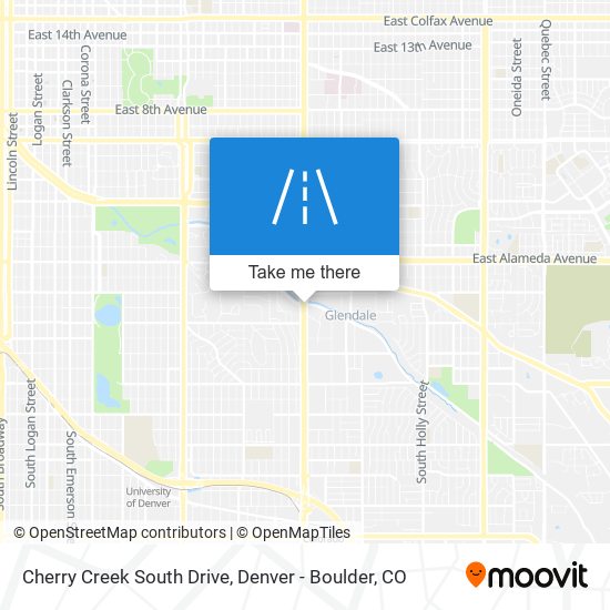 Mapa de Cherry Creek South Drive