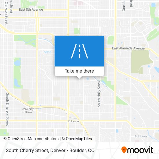 South Cherry Street map