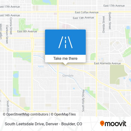 South Leetsdale Drive map