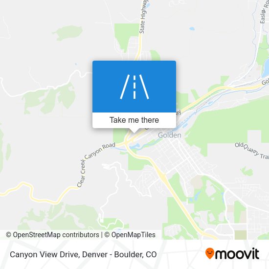 Canyon View Drive map