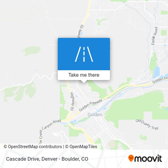 Cascade Drive map