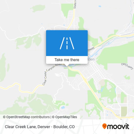 Clear Creek Lane map