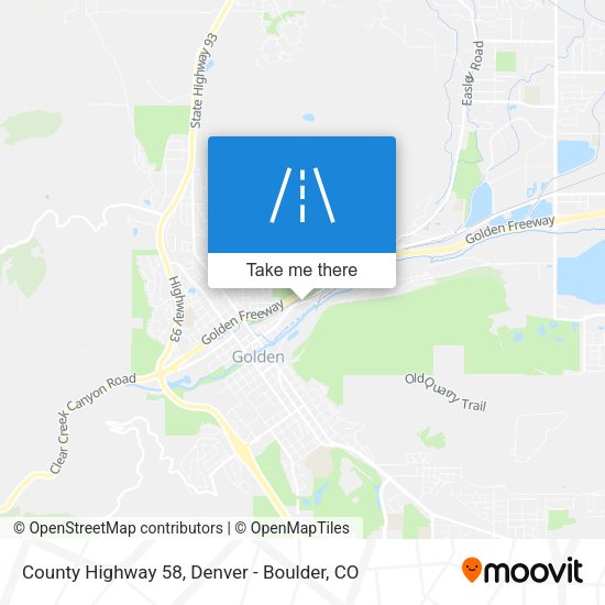 County Highway 58 map