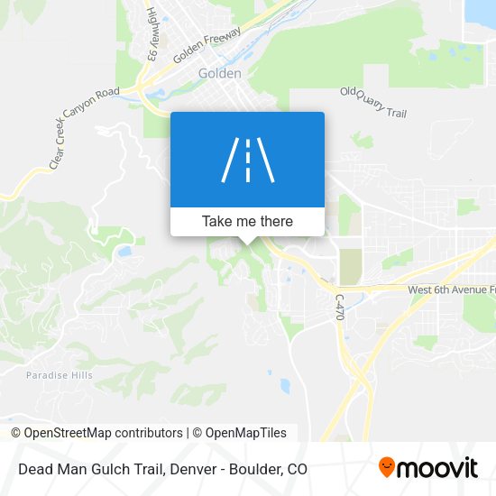 Dead Man Gulch Trail map