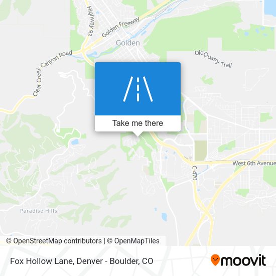 Fox Hollow Lane map