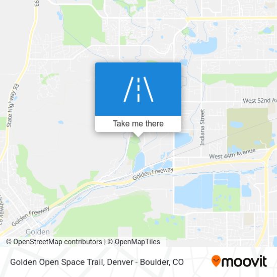 Mapa de Golden Open Space Trail