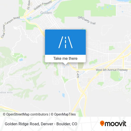 Mapa de Golden Ridge Road