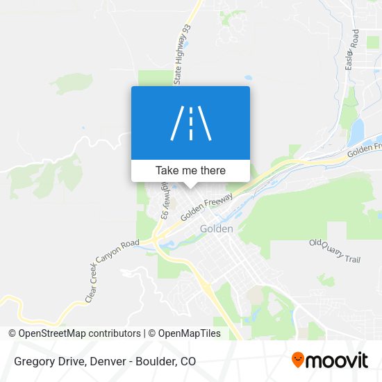 Gregory Drive map