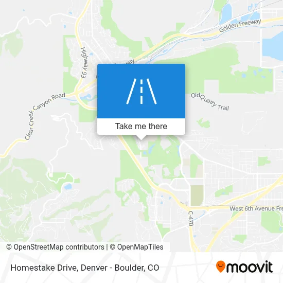 Homestake Drive map
