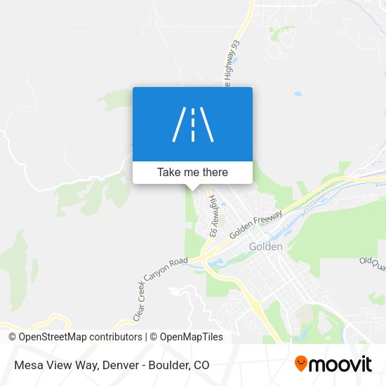Mesa View Way map