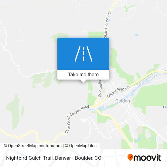 Mapa de Nightbird Gulch Trail