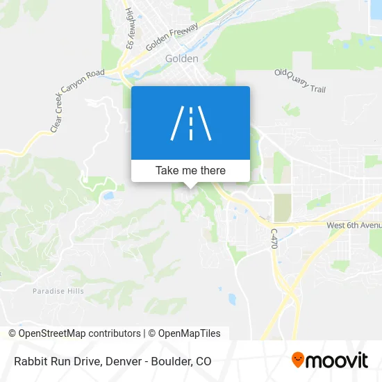 Rabbit Run Drive map