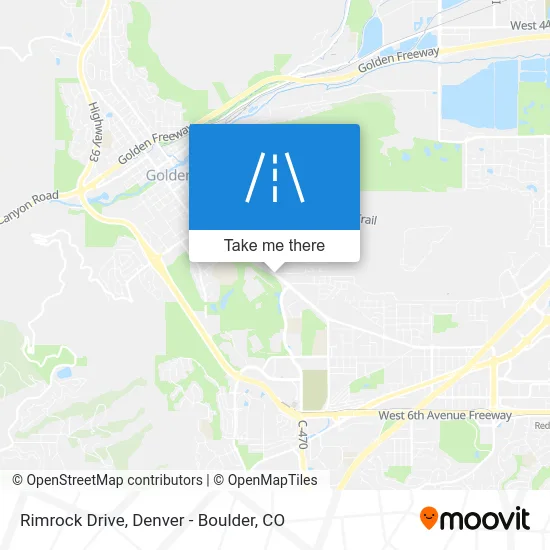 Rimrock Drive map