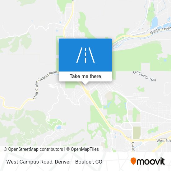 Mapa de West Campus Road