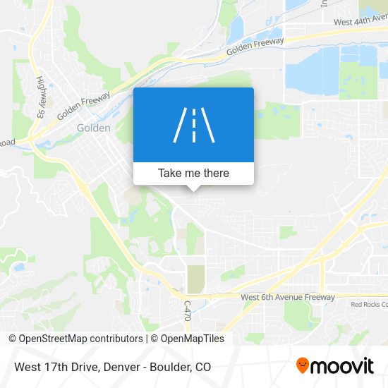 West 17th Drive map