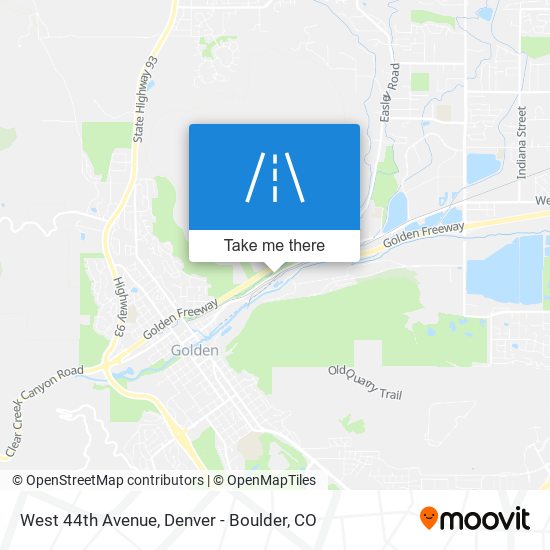 West 44th Avenue map