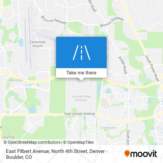 East Filbert Avenue; North 4th Street map