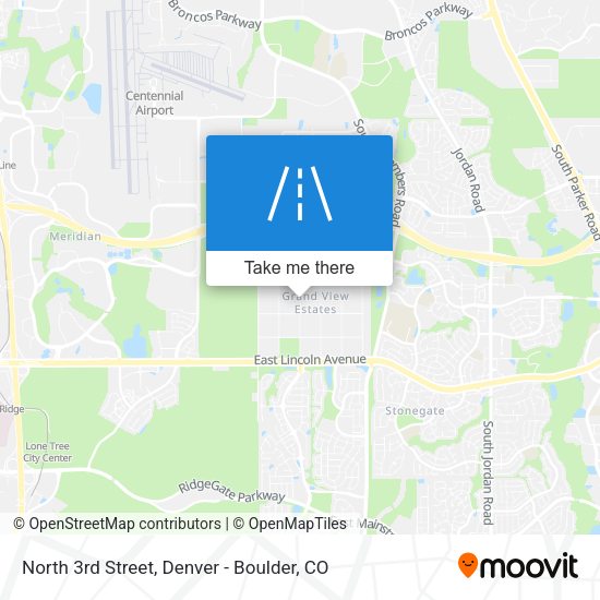 North 3rd Street map