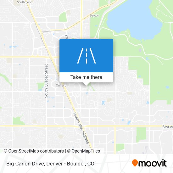 Big Canon Drive map