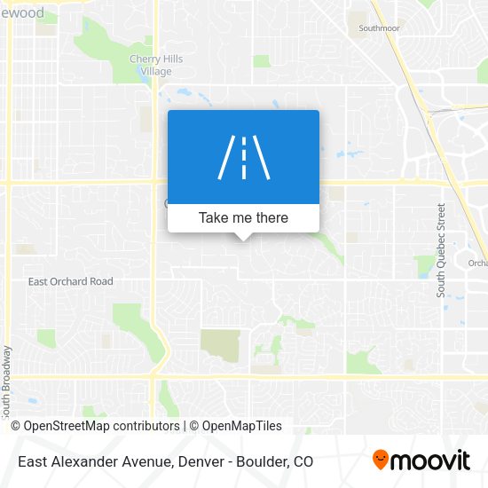 East Alexander Avenue map