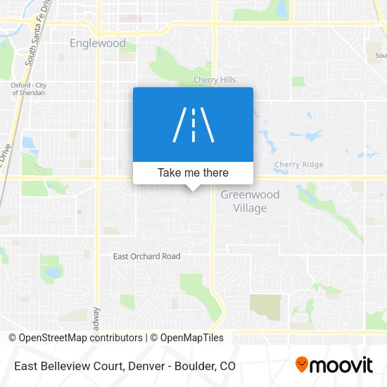 Mapa de East Belleview Court