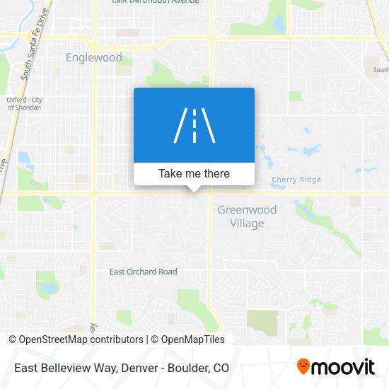 Mapa de East Belleview Way