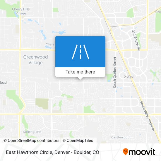 Mapa de East Hawthorn Circle