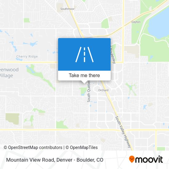 Mountain View Road map