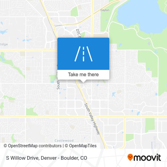 S Willow Drive map