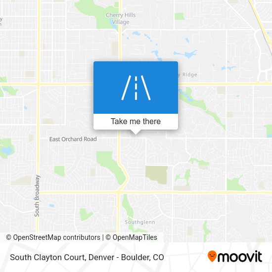 Mapa de South Clayton Court