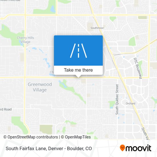 South Fairfax Lane map