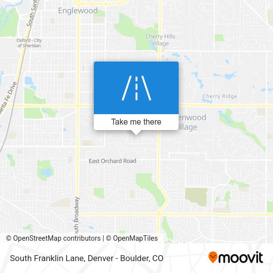 South Franklin Lane map