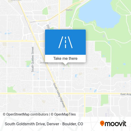South Goldsmith Drive map