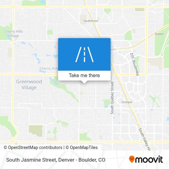 South Jasmine Street map