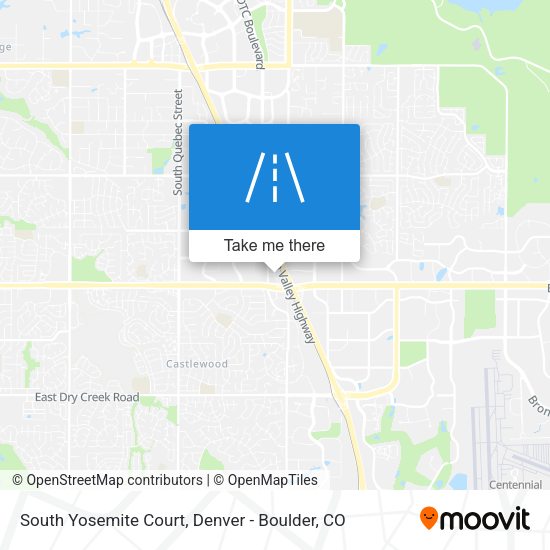 Mapa de South Yosemite Court