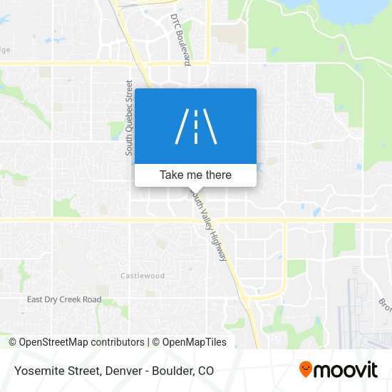 Yosemite Street map