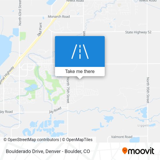 Boulderado Drive map