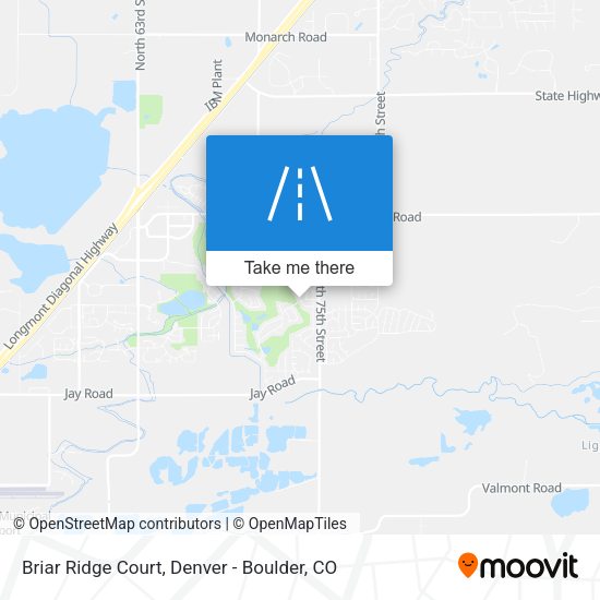 Briar Ridge Court map