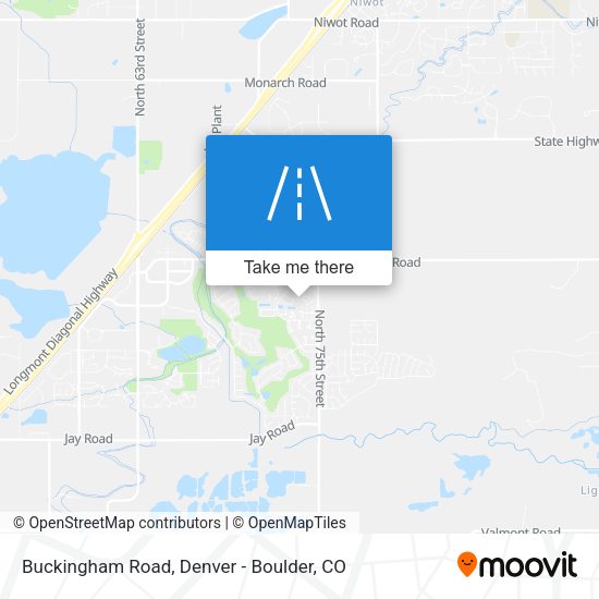 Buckingham Road map