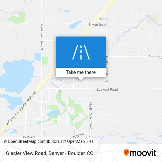Mapa de Glacier View Road