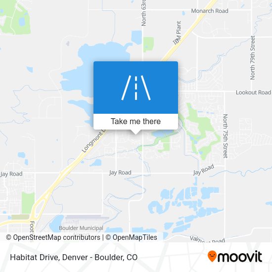 Habitat Drive map
