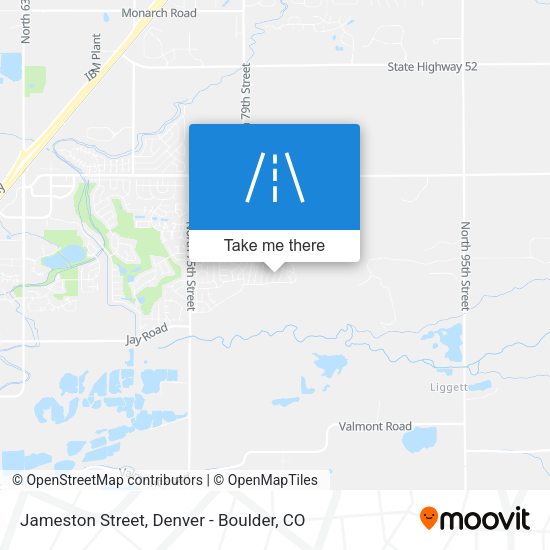 Jameston Street map